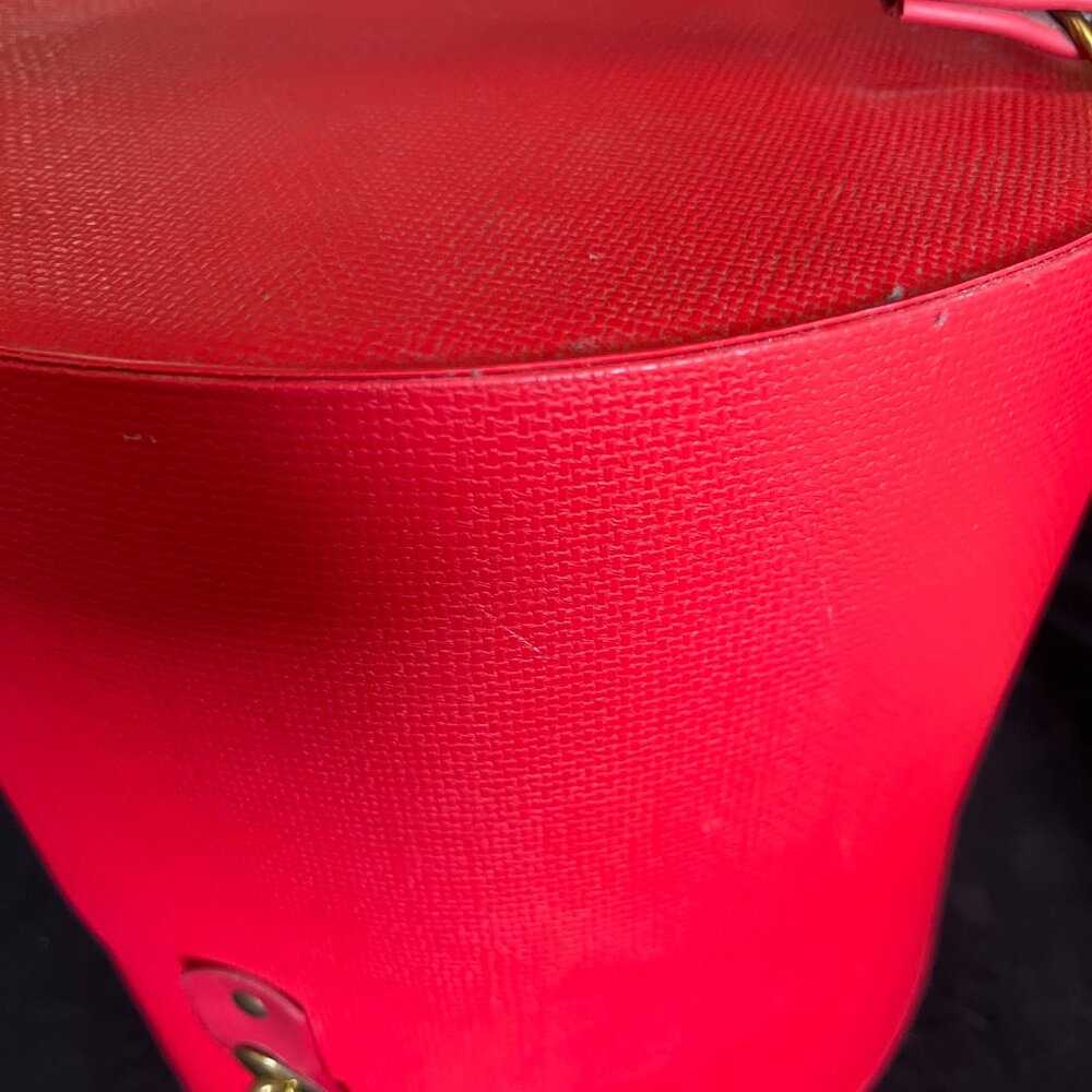 1950s Vintage Hat Box Wig Storage - Red - Picture 9 of 15